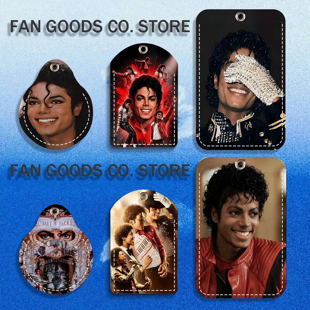 Airtag Holder Case - Muziek Michael J-Jackson PU Lederen Kaarthouder