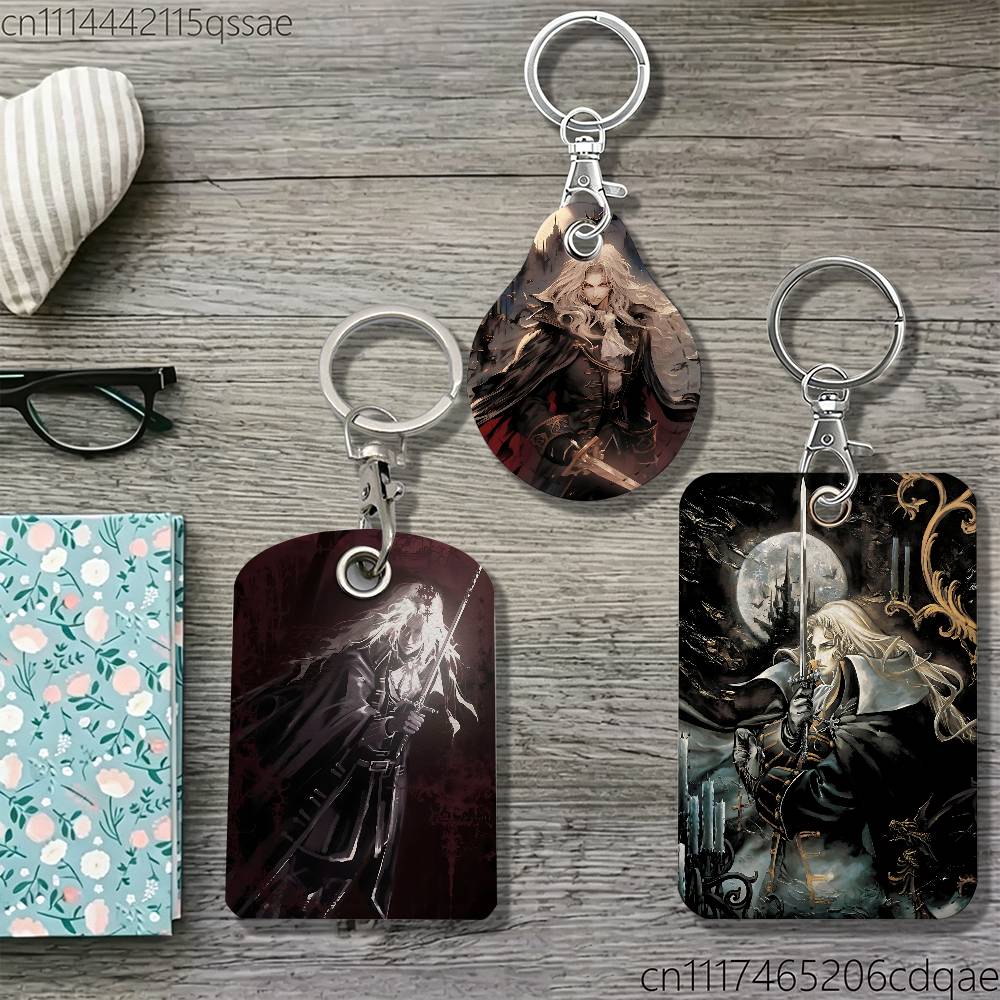 Airtag Holder Case - Anime Castlevania Alucard AirTag-hoesje, kaarthouder, ID-creditcardhouder,