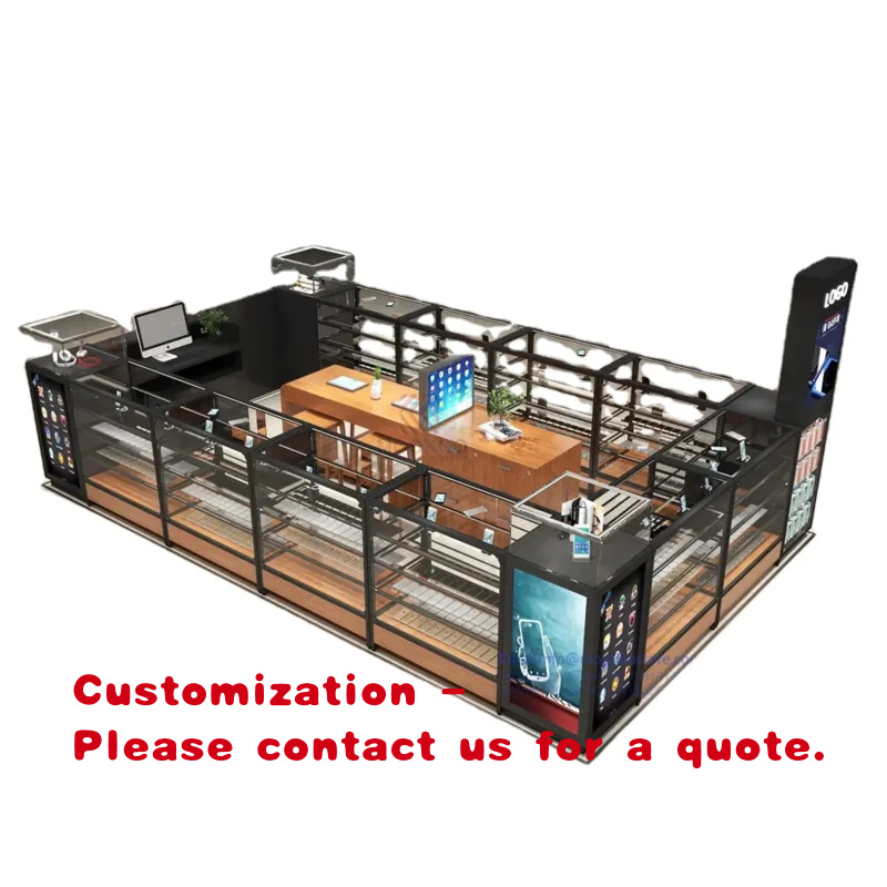 Phone Accessories Design Shop - Kiosk voor telefoonaccessoires van glas en