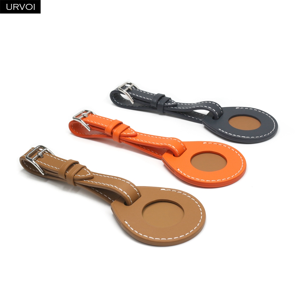 URVOI lederen bagagelabel voor - Airtag Holder Case recensie en prijs