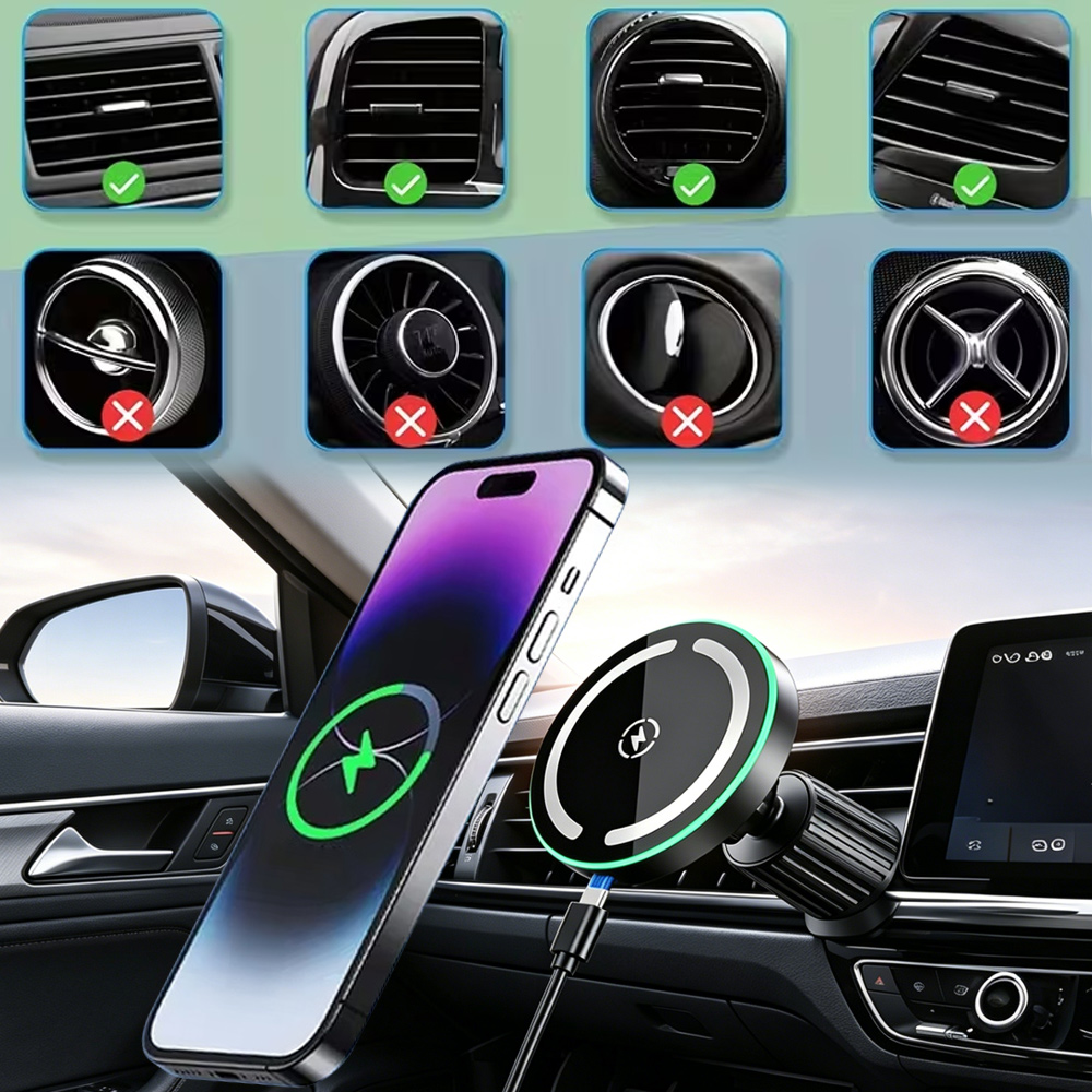 LED Draadloze Oplader Magnetis - Phone Accessories Types recensie en prijs