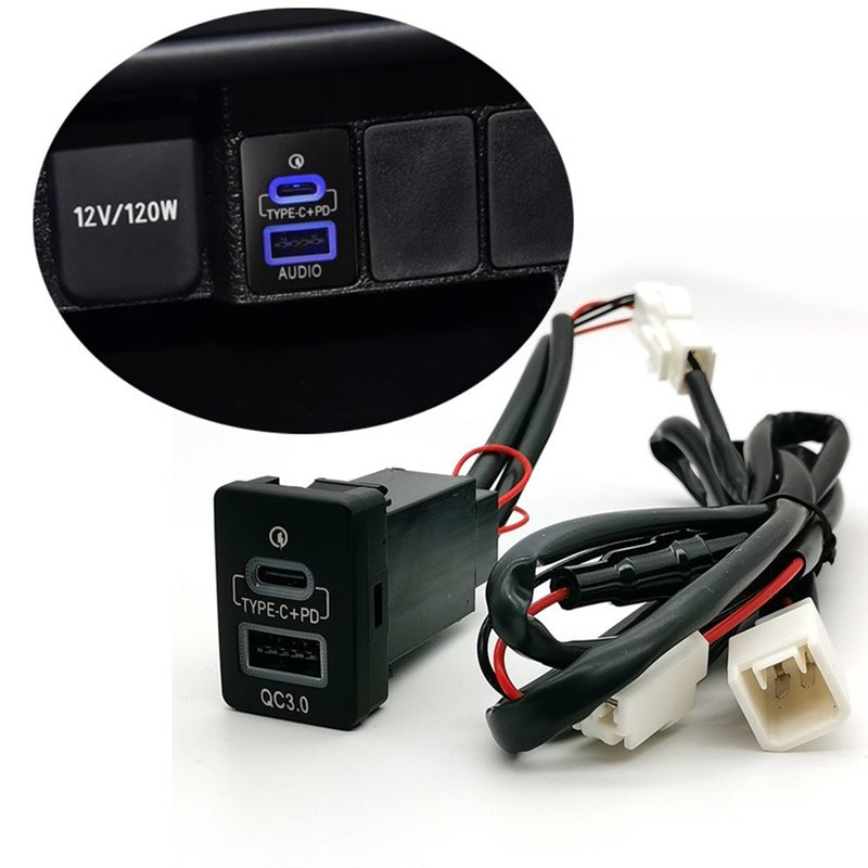 QC3.0 USB TYPE-C PD Blauw Lich - Phone Accessories Types recensie en prijs