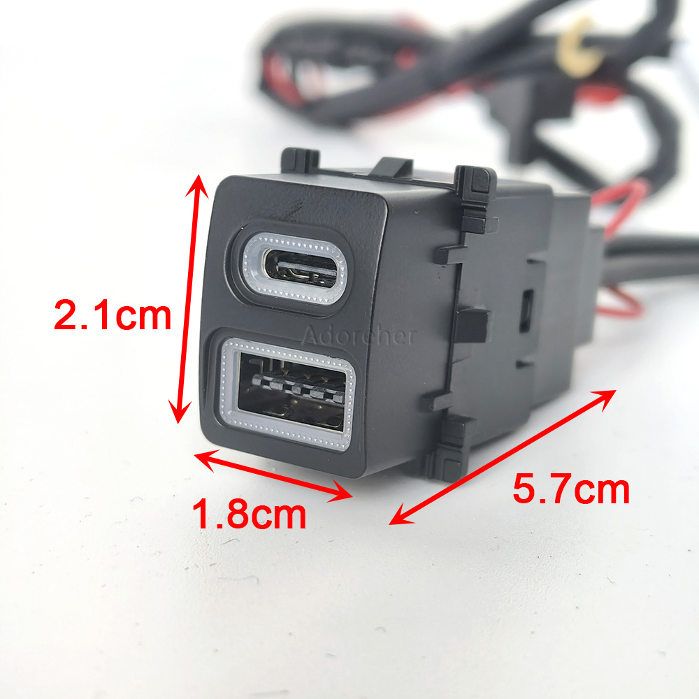 Gemodificeerde auto USB QC3.0  - Phone Accessories Types recensie en prijs
