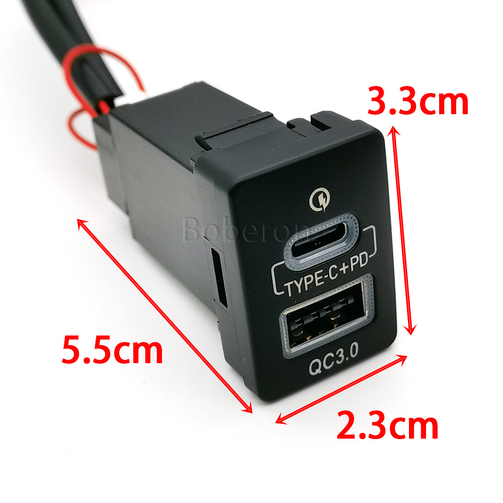 Blauwe LED QC3.0 USB Auto Dubb - Phone Accessories Types recensie en prijs